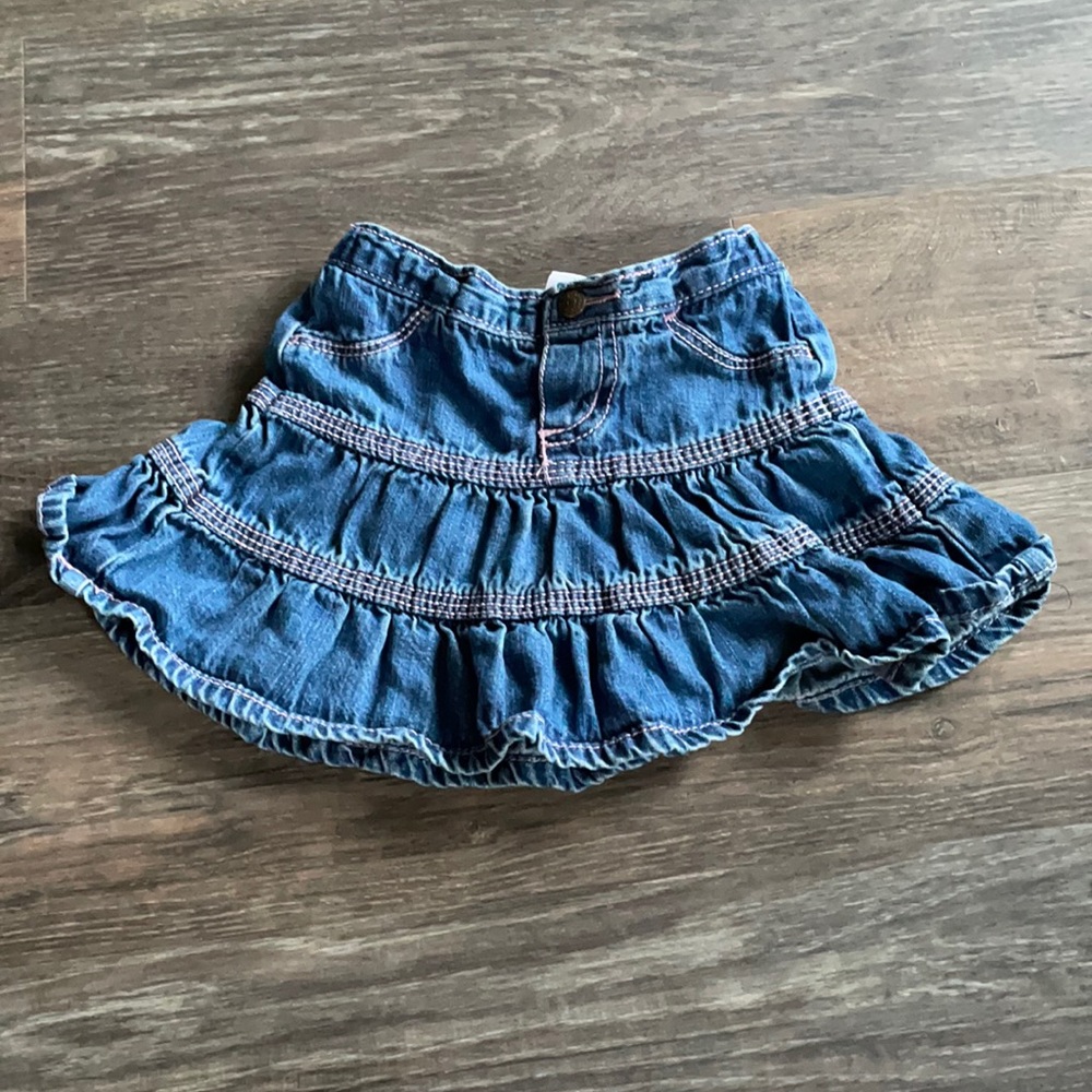 4/$20 Girls Gap Jean Skirt Sz 12-18 mth